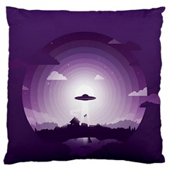 Ufo Illustration Style Minimalism Silhouette Large Cushion Case (One Side)