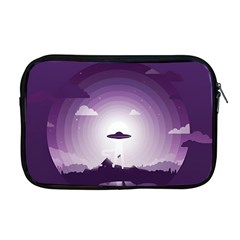 Ufo Illustration Style Minimalism Silhouette Apple MacBook Pro 17  Zipper Case