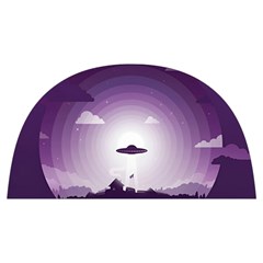 Ufo Illustration Style Minimalism Silhouette Anti Scalding Pot Cap