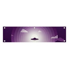 Ufo Illustration Style Minimalism Silhouette Banner and Sign 4  x 1 