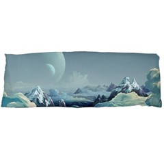 Mountain Covered Snow Mountains Clouds Fantasy Art Body Pillow Case (dakimakura)