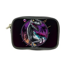 Style Dinosaur  80s Synth Retrowave Coin Purse by Cendanart