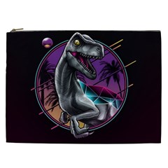 Style Dinosaur  80s Synth Retrowave Cosmetic Bag (xxl)