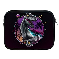 Style Dinosaur  80s Synth Retrowave Apple Ipad 2/3/4 Zipper Cases