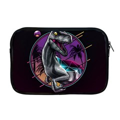 Style Dinosaur  80s Synth Retrowave Apple Macbook Pro 17  Zipper Case by Cendanart