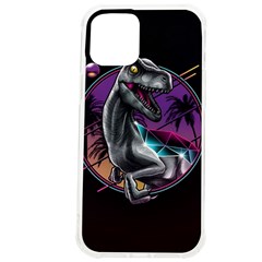 Style Dinosaur  80s Synth Retrowave Iphone 12 Pro Max Tpu Uv Print Case by Cendanart