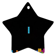 Tetris Game Star Ornament (two Sides)