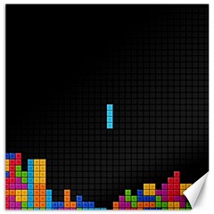 Tetris Game Canvas 12  X 12  by Cendanart