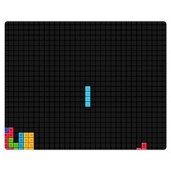 Tetris Game Premium Plush Fleece Blanket (medium) by Cendanart