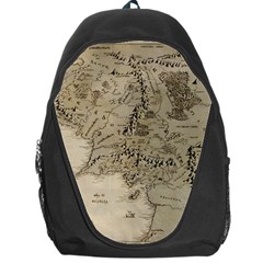 Retro Vintage Gray Map Middle Earth Backpack Bag