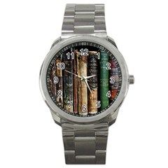 Assorted Color Books Old Macro Sport Metal Watch by Cendanart