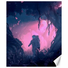 Beeple Astronaut Spacesuit 3d Digital Art Artwork Jungle Canvas 8  X 10 