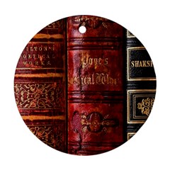 Books Old Ornament (Round)