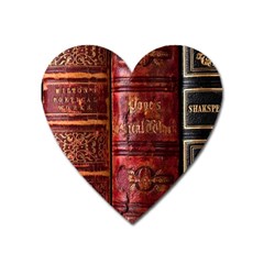 Books Old Heart Magnet