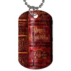 Books Old Dog Tag (two Sides) by Cendanart