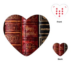 Books Old Playing Cards Single Design (Heart)