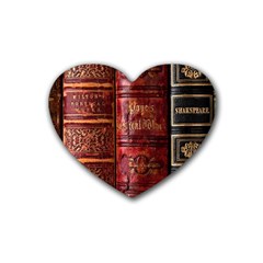 Books Old Rubber Coaster (Heart)