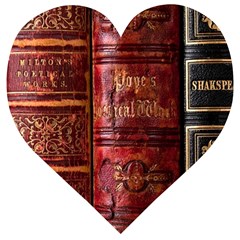 Books Old Wooden Puzzle Heart