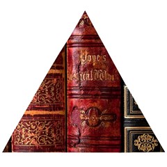 Books Old Wooden Puzzle Triangle