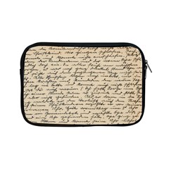 Close Up Photo Of Black Text Old Handwriting Leave Old Script Apple Ipad Mini Zipper Cases