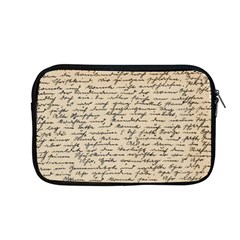 Close Up Photo Of Black Text Old Handwriting Leave Old Script Apple Macbook Pro 13  Zipper Case