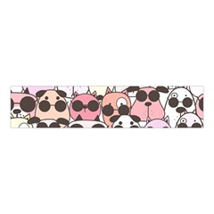 Cute Dog Seamless Pattern Background Velvet Scrunchie by Grandong