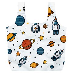 Set Cartoon Symbol Pattern Full Print Recycle Bag (xxxl)