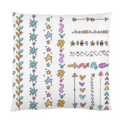 Doodles Border Letter Ornament Standard Cushion Case (two Sides) by Bedest