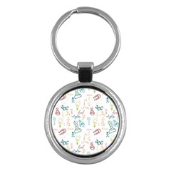 Background Decorative Key Chain (round) by Bedest