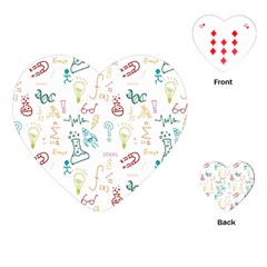 Background Decorative Playing Cards Single Design (Heart)