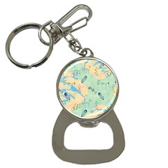 Background School Doodles Graphic Bottle Opener Key Chain