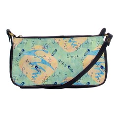 Background School Doodles Graphic Shoulder Clutch Bag