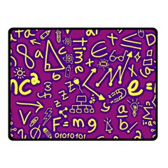 Background Doodles Math Two Sides Fleece Blanket (small) by Bedest