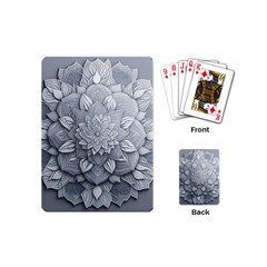 Flower Ornament Graphic Ornate Playing Cards Single Design (mini)