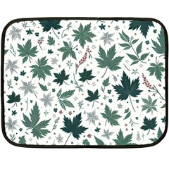 Leaves Nature Bloom Two Sides Fleece Blanket (mini) by Bedest