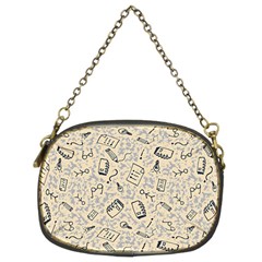 Graphic Decor Backdrop Chain Purse (two Sides)