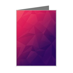 Color Triangle Geometric Textured Mini Greeting Card by Grandong