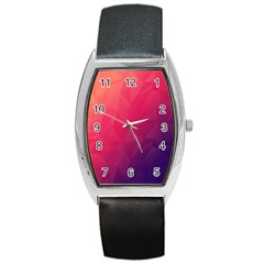 Color Triangle Geometric Textured Barrel Style Metal Watch by Grandong