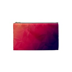 Color Triangle Geometric Textured Cosmetic Bag (small) by Grandong