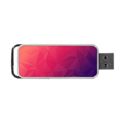 Color Triangle Geometric Textured Portable Usb Flash (one Side) by Grandong