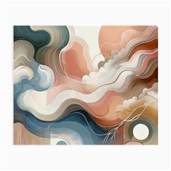 Abstract Pastel Waves Organic Small Glasses Cloth by Grandong