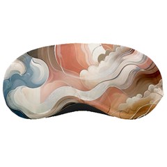 Abstract Pastel Waves Organic Sleep Mask by Grandong