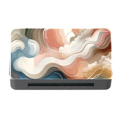 Abstract Pastel Waves Organic Memory Card Reader With Cf