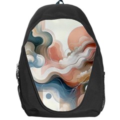 Abstract Pastel Waves Organic Backpack Bag by Grandong