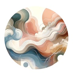 Abstract Pastel Waves Organic Pop Socket by Grandong