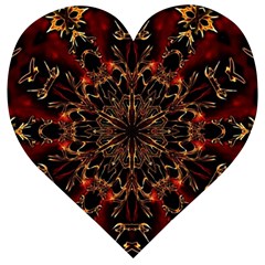 Kaleidoscope Multicoloured Wooden Puzzle Heart by Grandong