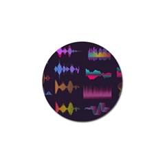 Colorful Sound Wave Set Golf Ball Marker (10 Pack)