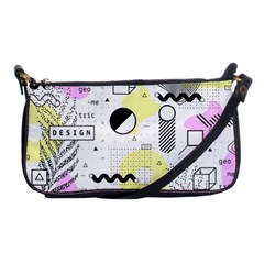 Graphic Design Geometric Background Shoulder Clutch Bag