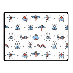 Insects Icons Square Seamless Pattern Fleece Blanket (small) by Bedest