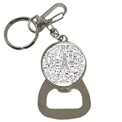 Big Collection With Hand Drawn Objects Valentines Day Bottle Opener Key Chain by Bedest